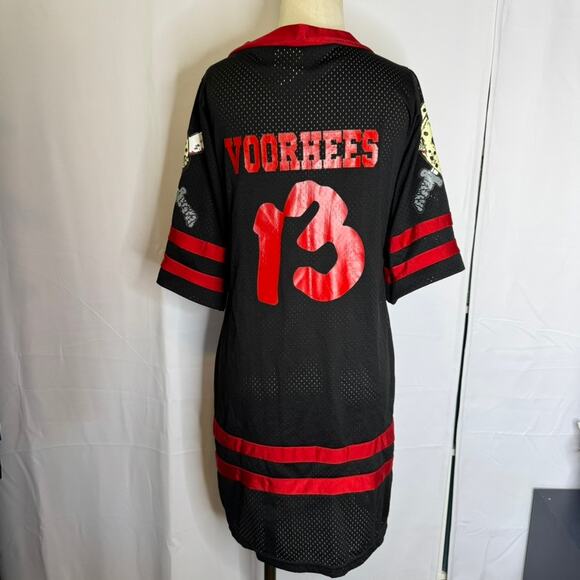 Rubie’s Friday the 13th Miss Voorhees 13 Jersey Dress Black Red L - Picture 2 of 10